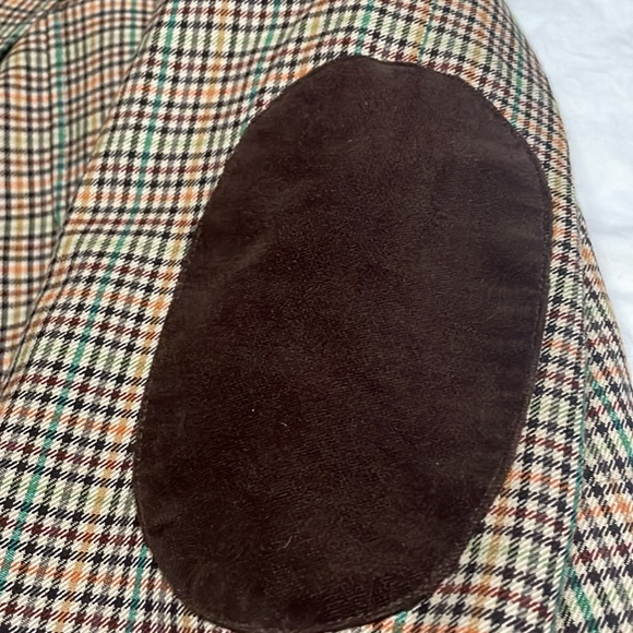 Talbots Plaid Blazer with elbow patch - Picture 3 of 7